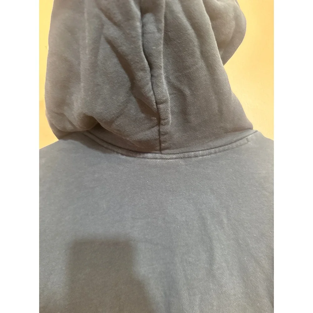 Adidas Originals Trefoil Hoodie Black White Logo Pullover Sweatshirt Mens Medium